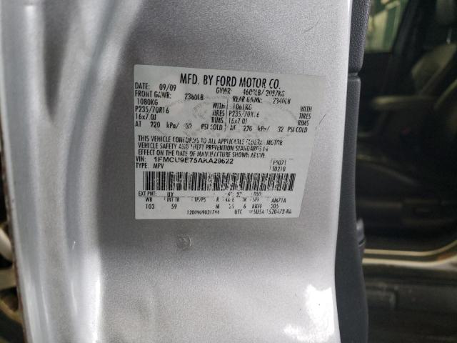 Photo 14 from auction – 2010 FORD ESCAPE LIM with VIN 1FMCU9E75AKA29622