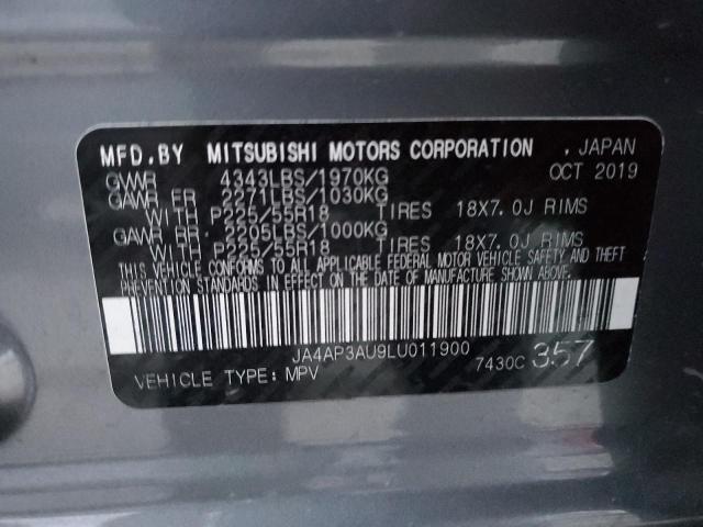 Photo 14 from auction – 2020 MITSUBISHI OUTLANDER with VIN JA4AP3AU9LU011900