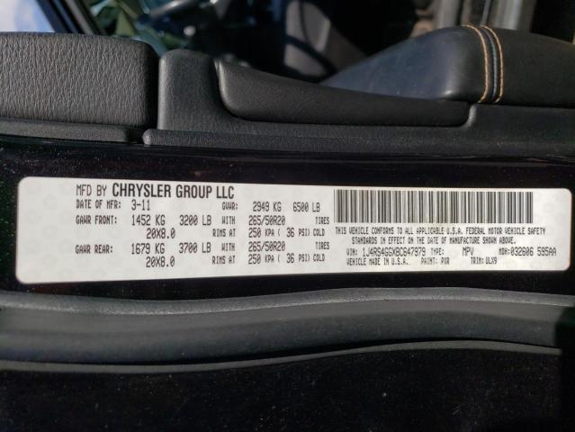 Photo 14 from auction – 2011 JEEP GRAND CHER with VIN 1J4RS4GGXBC647979