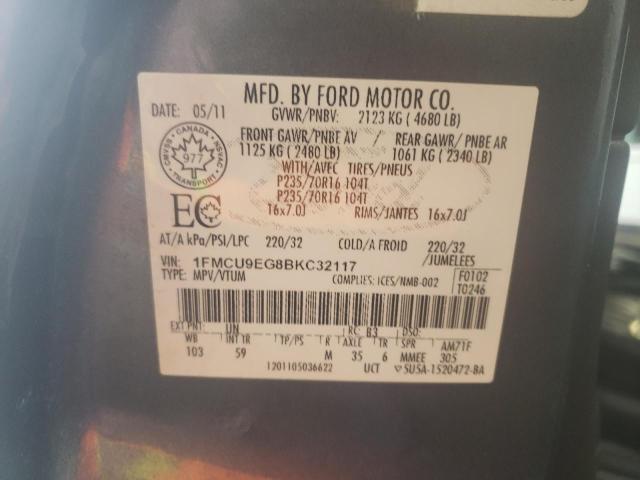 Photo 14 from auction – 2011 FORD ESCAPE LIM with VIN 1FMCU9EG8BKC32117