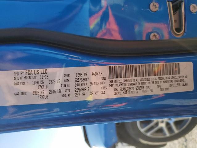 Photo 14 from auction – 2019 JEEP COMPASS LA with VIN 3C4NJCBB7KT658889