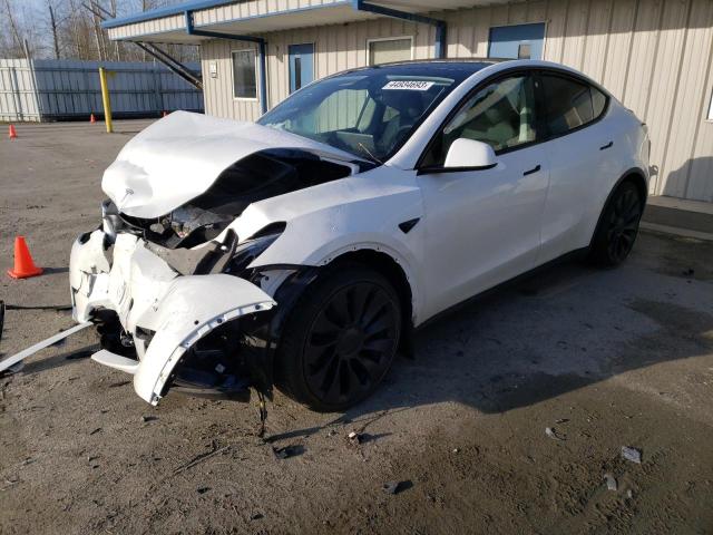 TESLA MODEL Y 2022 with VIN 7SAYGDEF1NF553495 - Photo from auction