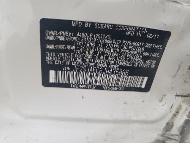 Photo 14 from auction – 2018 SUBARU FORESTER 2 with VIN JF2SJAEC6JH435866