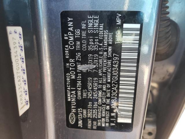 Photo 14 from auction – 2016 HYUNDAI TUCSON LIM with VIN KM8J3CA27GU034397