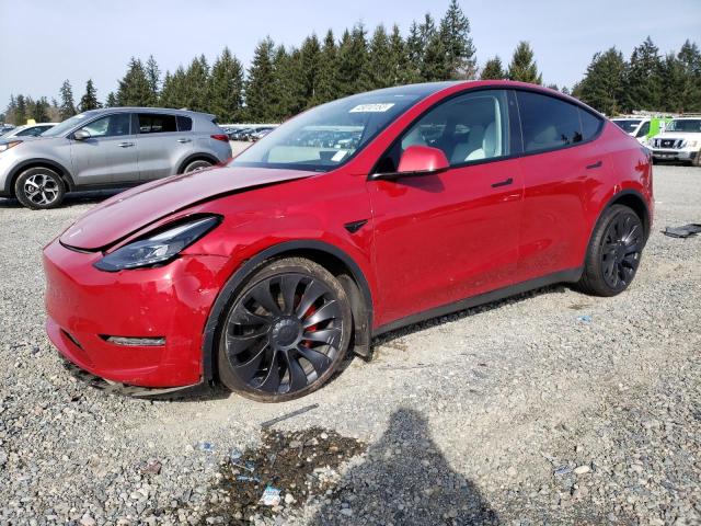 TESLA MODEL Y 2022 with VIN 7SAYGDEF7NF342415 - Photo from auction
