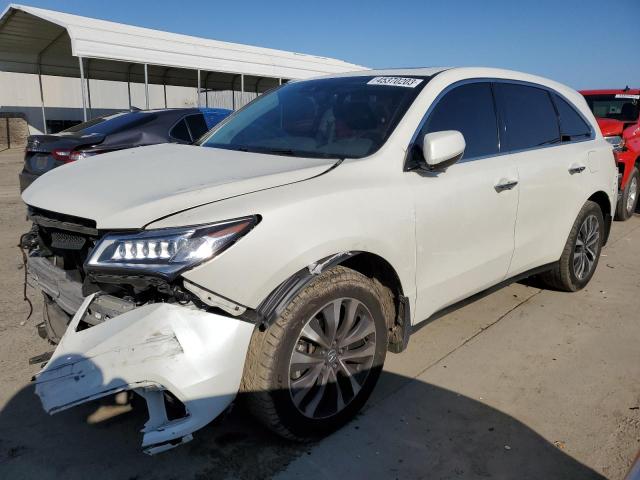 ACURA MDX TECHNO 2016 with VIN 5FRYD4H47GB041418 - Photo from auction