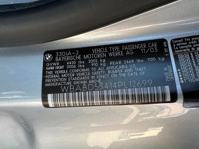 Photo 10 from auction – 2004 BMW 330 CI with VIN WBABD53414PL12699
