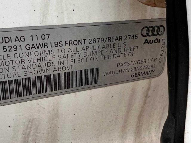 Zdjęcie 10 z aukcji – 2008 AUDI A6 3.2 QUA z VIN WAUDH74F28N079281