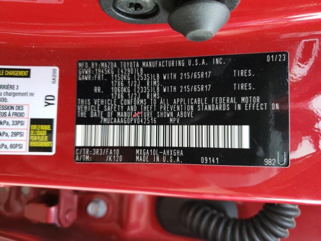 Photo 14 from auction – 2023 TOYOTA COROLLA CR with VIN 7MUCAAAG0PV042516