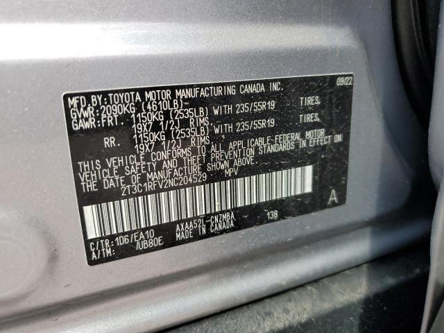 Photo 14 from auction – 2022 TOYOTA RAV4 XLE P with VIN 2T3C1RFV2NC204529