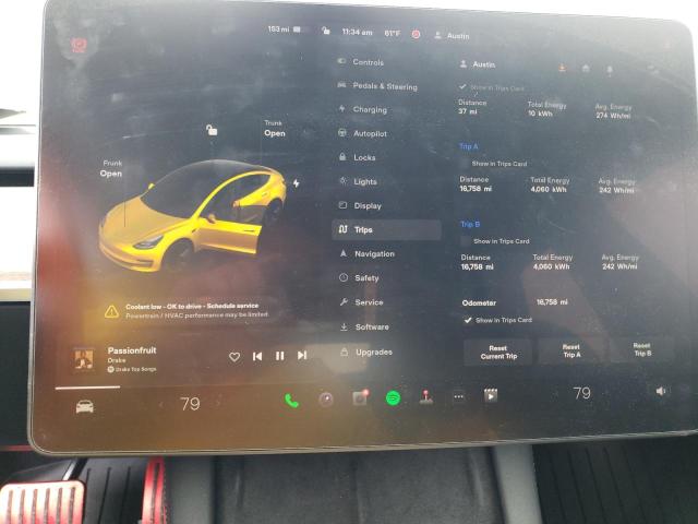 Photo 9 from auction – 2022 TESLA MODEL 3 with VIN 5YJ3E1EB9NF267001