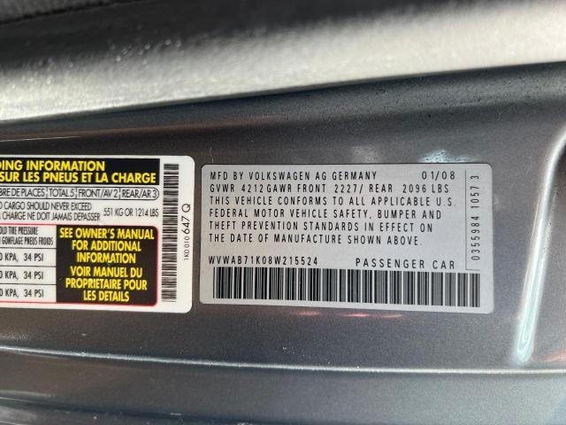 Photo 10 from auction – 2008 VOLKSWAGEN RABBIT with VIN WVWAB71K08W215524