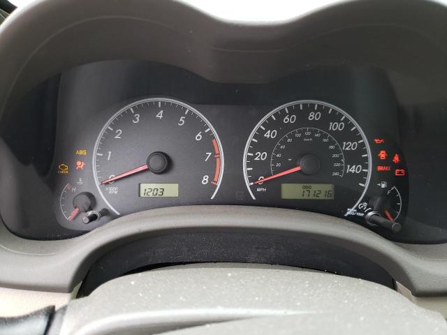 Photo 9 from auction – 2009 TOYOTA COROLLA BA with VIN 2T1BU40E39C119311
