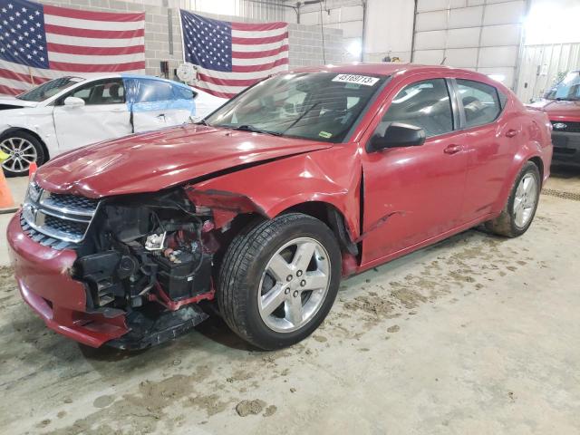 DODGE AVENGER SE 2013 with VIN 1C3CDZAB8DN675873 - Photo from auction