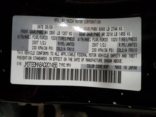Photo 14 from auction – 2010 MAZDA CX-9 with VIN JM3TB3MA8A0201455