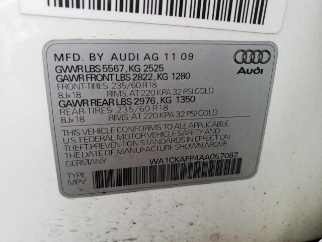 Photo 14 from auction – 2010 AUDI Q5 E PREST with VIN WA1CKAFP4AA057082