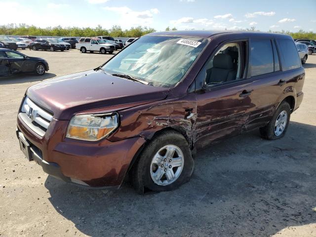 HONDA PILOT LX 2007 with VIN 5FNYF281X7B020861 - Photo from auction