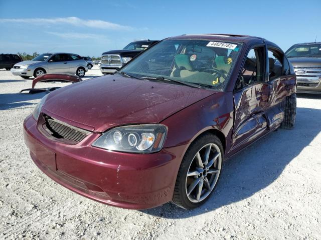 HONDA CIVIC EX 2003 with VIN 2HGES25703H577422 - Photo from auction