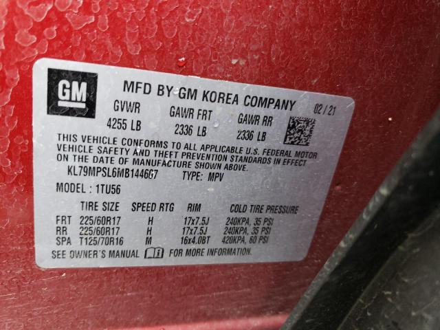 Photo 14 from auction – 2021 CHEVROLET TRAILBLAZE with VIN KL79MPSL6MB144607