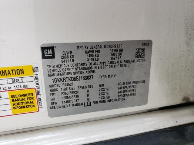 Photo 14 from auction – 2014 GMC ACADIA DEN with VIN 1GKKRTKD6EJ183037