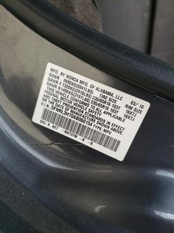 Photo 14 from auction – 2010 HONDA ODYSSEY with VIN 5FNRL3H70AB060154