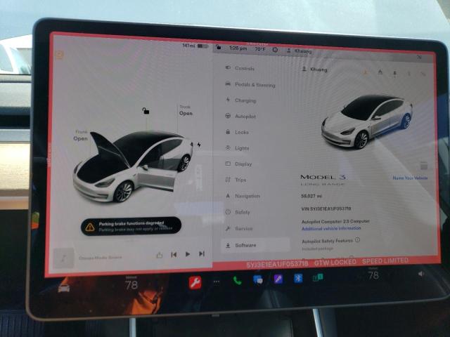Photo 9 from auction – 2018 TESLA MODEL 3 with VIN 5YJ3E1EA1JF053718