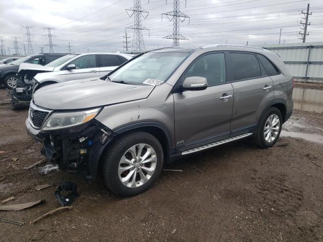 KIA SORENTO EX 2014 with VIN 5XYKUDA74EG498141 - Photo from auction