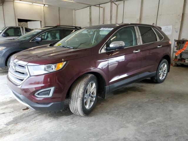 FORD EDGE SEL 2017 with VIN 2FMPK4J94HBC51817 - Photo from auction