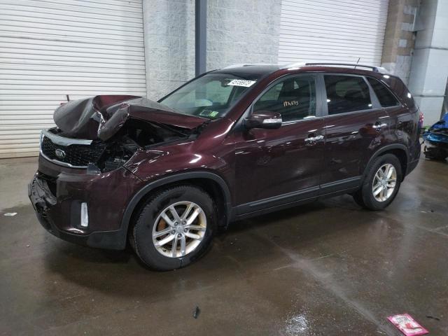 KIA SORENTO LX 2014 with VIN 5XYKT4A64EG447779 - Photo from auction