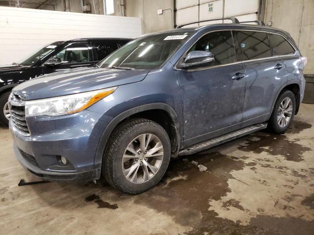 TOYOTA HIGHLANDER 2015 with VIN 5TDKKRFH6FS095934 - Photo from auction