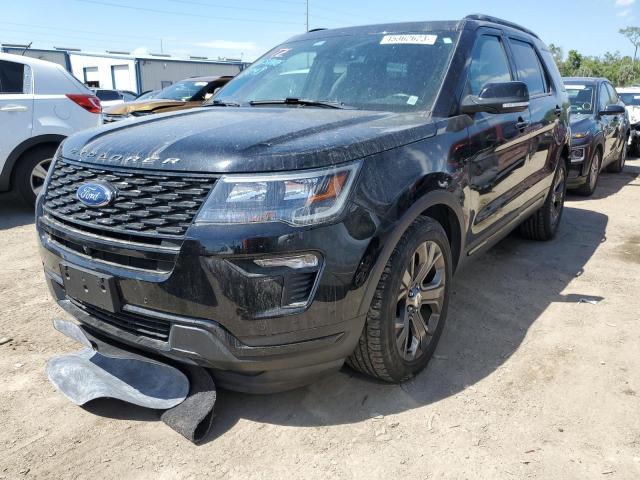FORD EXPLORER S 2018 with VIN 1FM5K8GTXJGB63239 - Photo from auction