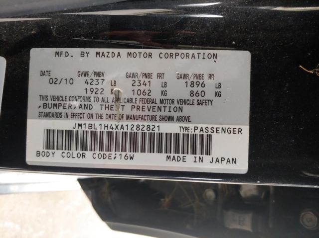 Photo 10 from auction – 2010 MAZDA SPEED 3 with VIN JM1BL1H4XA1282821