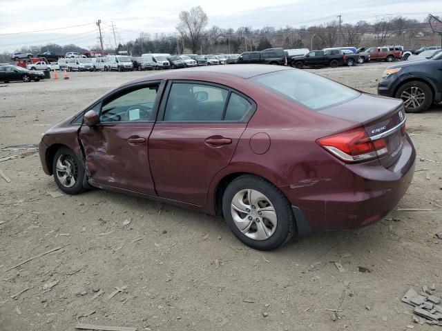 Photo 2 from auction – 2015 HONDA CIVIC LX with VIN 19XFB2F5XFE200113