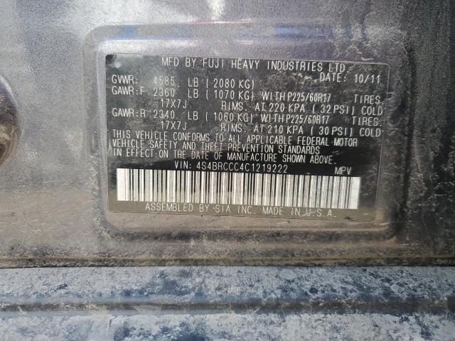 Снимка 14 от търг – 2012 SUBARU OUTBACK 2. с VIN 4S4BRCCC4C1219222