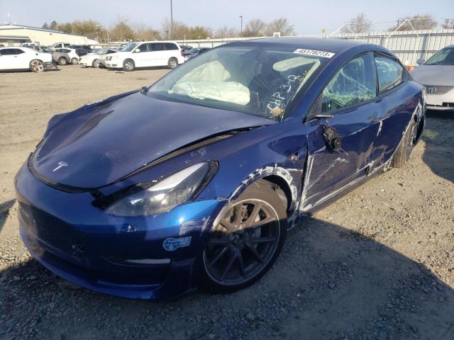 TESLA MODEL 3 2021 with VIN 5YJ3E1EB9MF869542 - Photo from auction