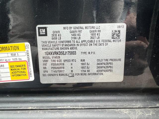 Photo 10 from auction – 2014 GMC ACADIA SLT with VIN 1GKKVRKD5EJ175803