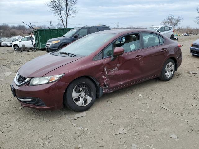 HONDA CIVIC LX 2015 with VIN 19XFB2F5XFE200113 - Photo from auction