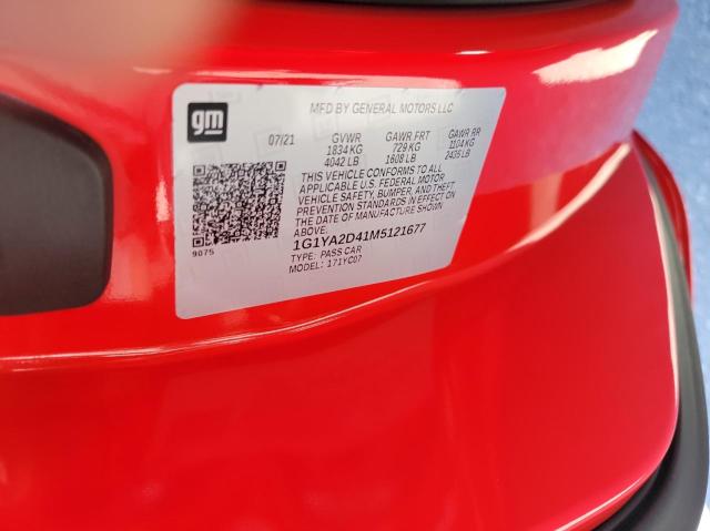Photo 10 from auction – 2021 CHEVROLET CORVETTE S with VIN 1G1YA2D41M5121677