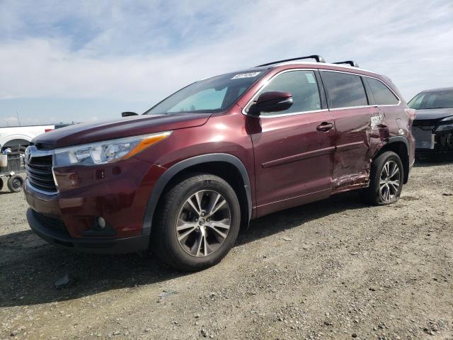 TOYOTA HIGHLANDER 2016 with VIN 5TDJKRFH8GS277017 - Photo from auction