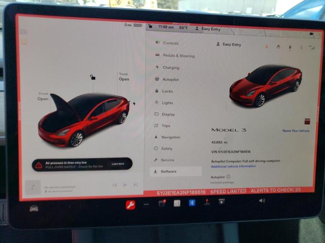 Photo 9 from auction – 2022 TESLA MODEL 3 with VIN 5YJ3E1EA3NF189516