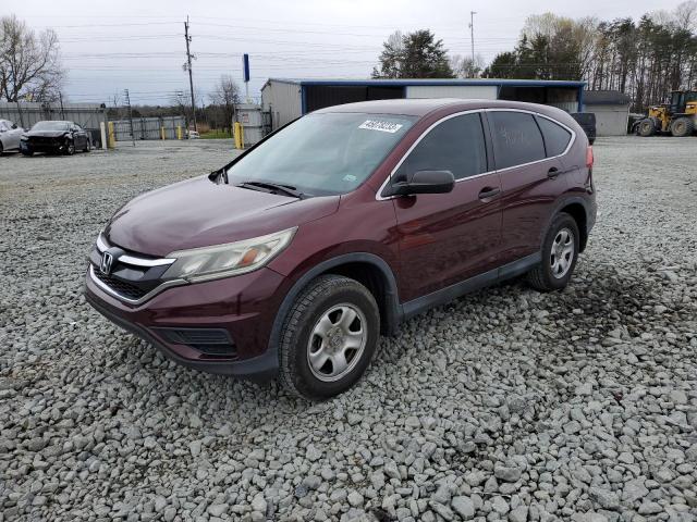 HONDA CR-V LX 2015 with VIN 2HKRM3H36FH524924 - Photo from auction