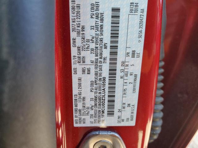 Photo 14 from auction – 2020 FORD ESCAPE TIT with VIN 1FMCU0DZ3LUA10590