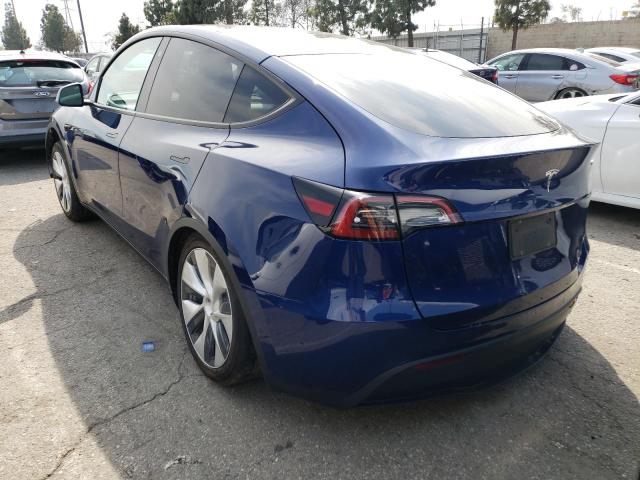 Photo 2 from auction – 2021 TESLA MODEL Y with VIN 5YJYGDEEXMF152563