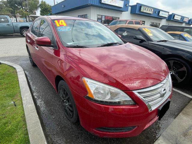NISSAN SENTRA S 2014 with VIN 3N1AB7AP2EL640856 - Photo from auction