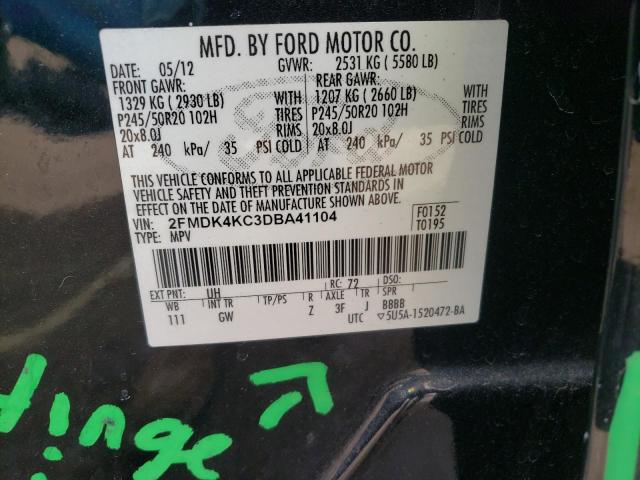 Photo 14 from auction – 2013 FORD EDGE LIMIT with VIN 2FMDK4KC3DBA41104