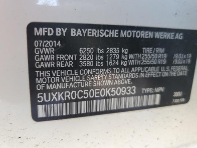 Photo 14 from auction – 2014 BMW X5 XDRIVE3 with VIN 5UXKR0C50E0K50933