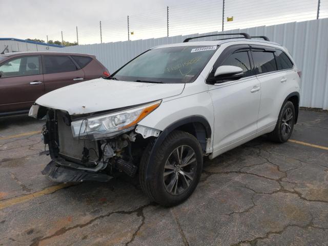 TOYOTA HIGHLANDER 2016 with VIN 5TDJKRFH6GS239169 - Photo from auction