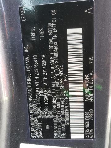 Photo 14 from auction – 2020 TOYOTA HIGHLANDER with VIN 5TDHBRCH7LS504615