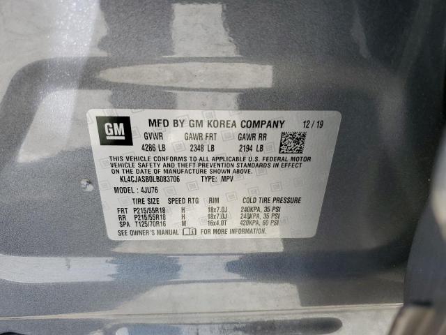 Photo 14 from auction – 2020 BUICK ENCORE PRE with VIN KL4CJASB0LB083706