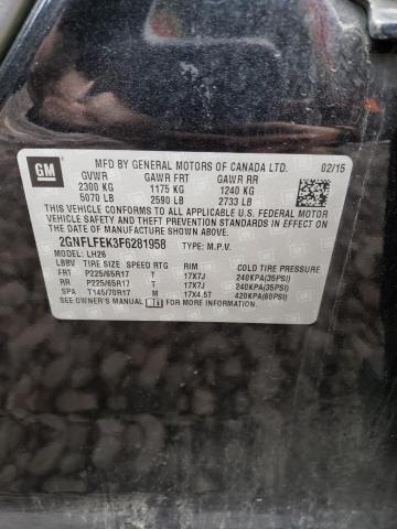 Photo 14 from auction – 2015 CHEVROLET EQUINOX LT with VIN 2GNFLFEK3F6281958